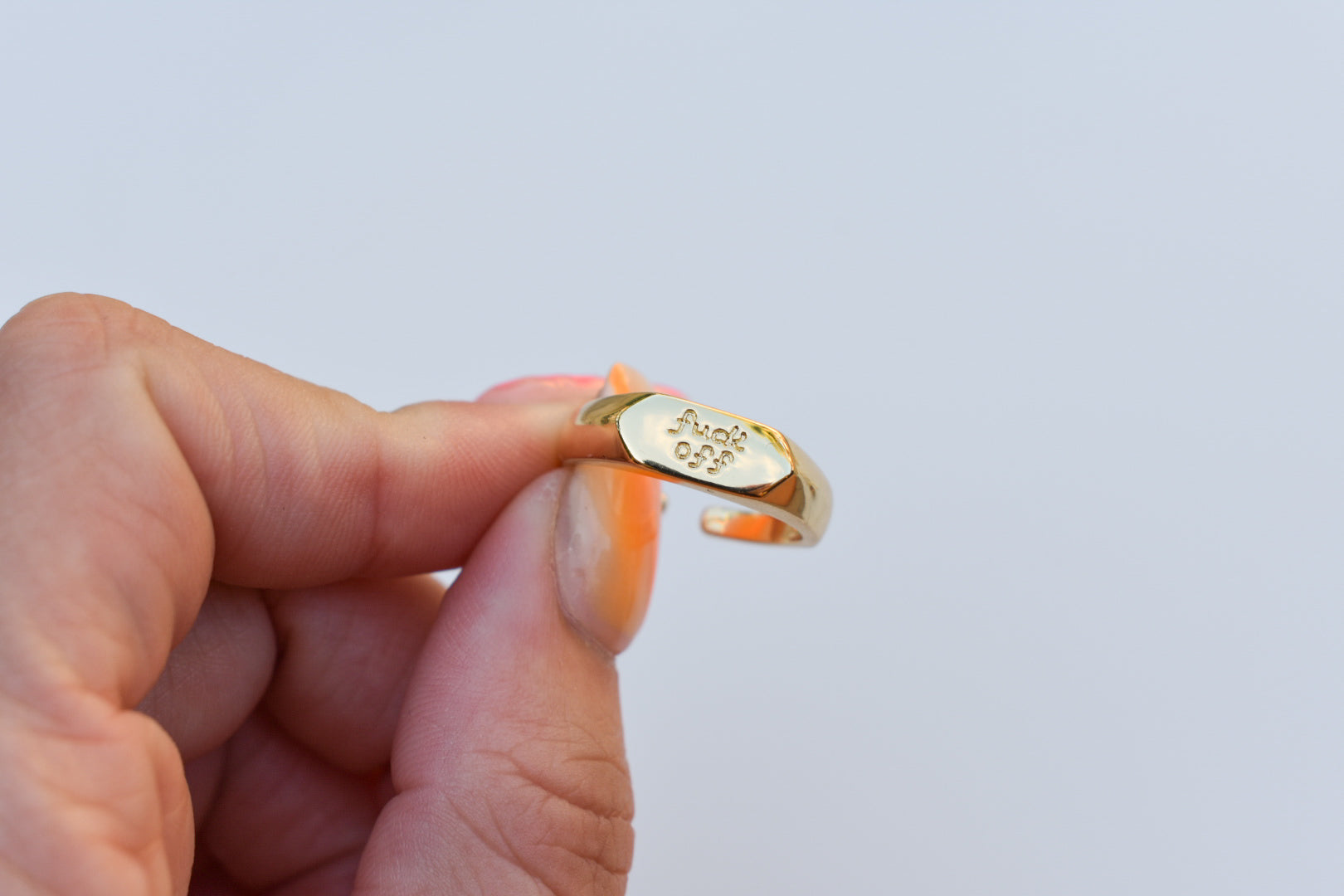 F*** Off Ring Gold