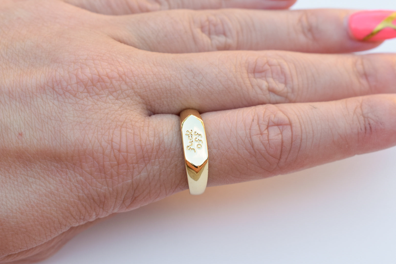 F*** Off Ring Gold