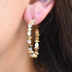 Jumbo Star Hoops