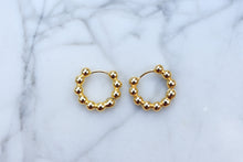 Load image into Gallery viewer, Gold Cloud Hoops
