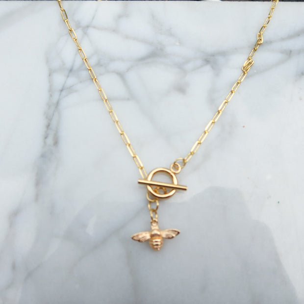 Bumble bee necklace