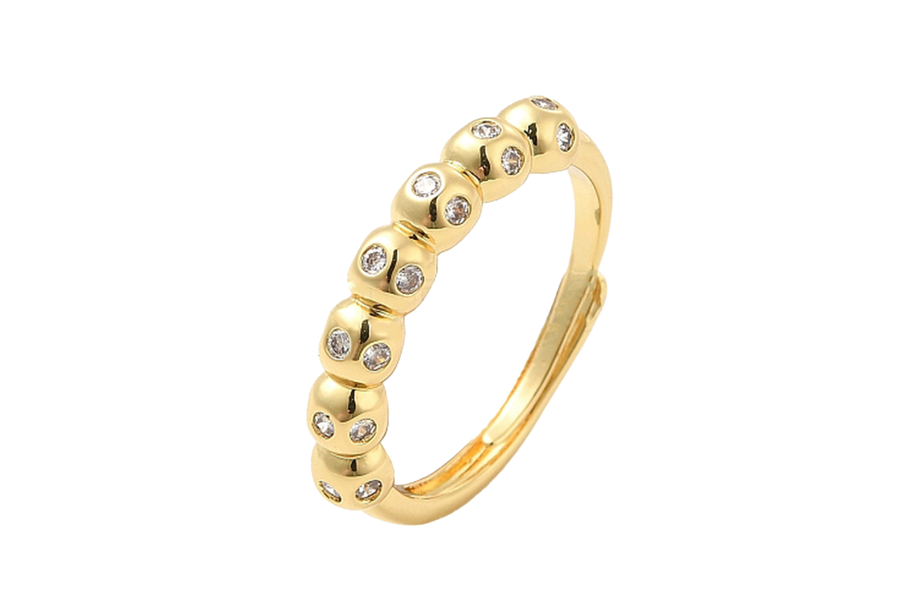 Bubble Ring Gold