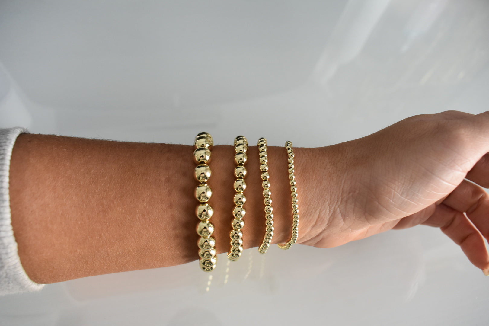 Stringless Gold Bracelets – Boardwalk Beads