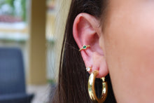 Load image into Gallery viewer, Green Gem Ear Cuff
