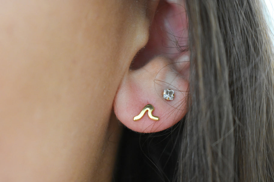 Wave Stud Earrings