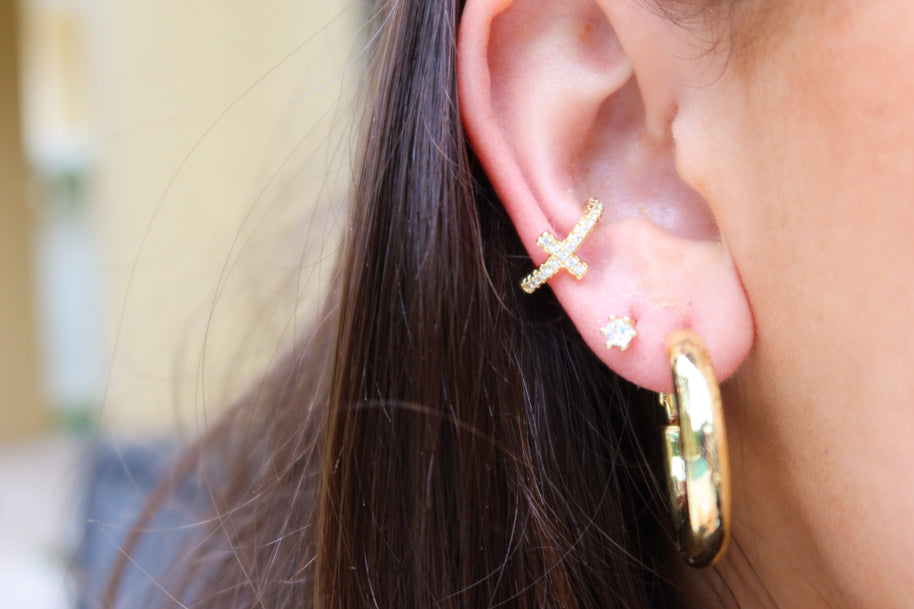 Cross Ear Cuff