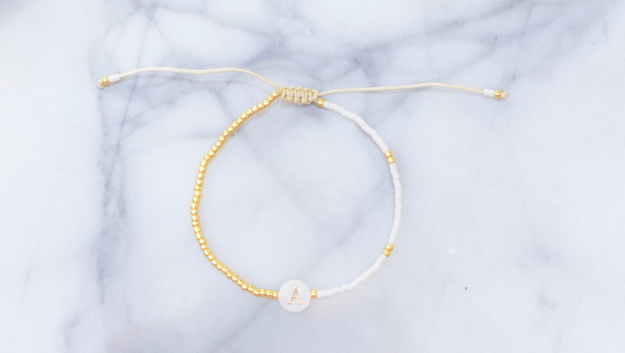 Gold Initial Bracelet