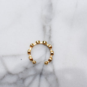 Rainbow Gem Ear Cuff