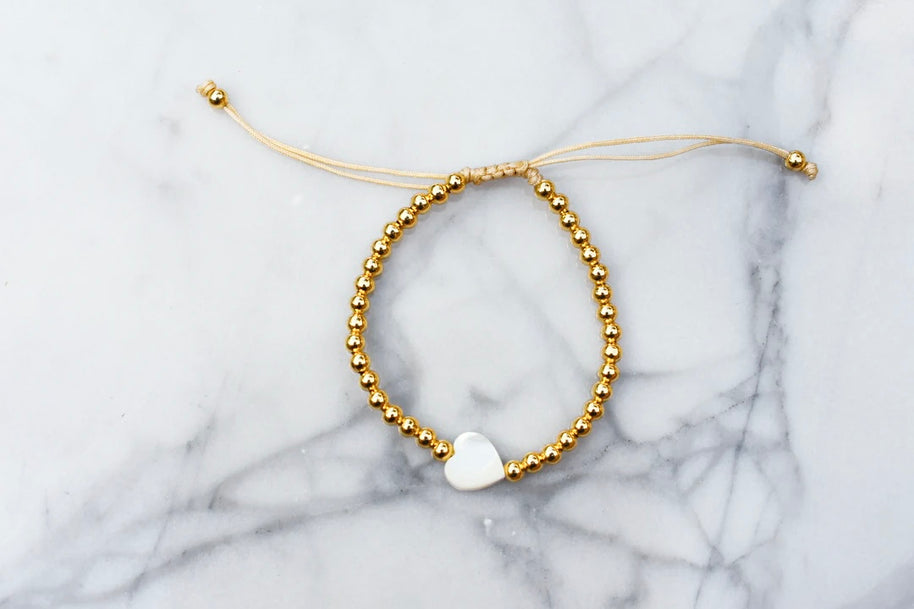 Beaded Heart Bracelet