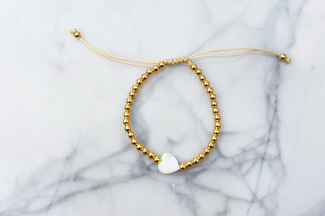 Beaded Heart Bracelet