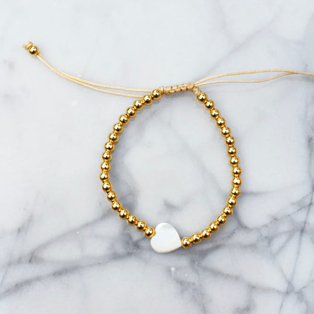 Beaded Heart Bracelet