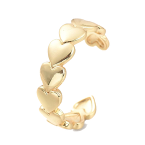 Gold Heart Wrap Ring