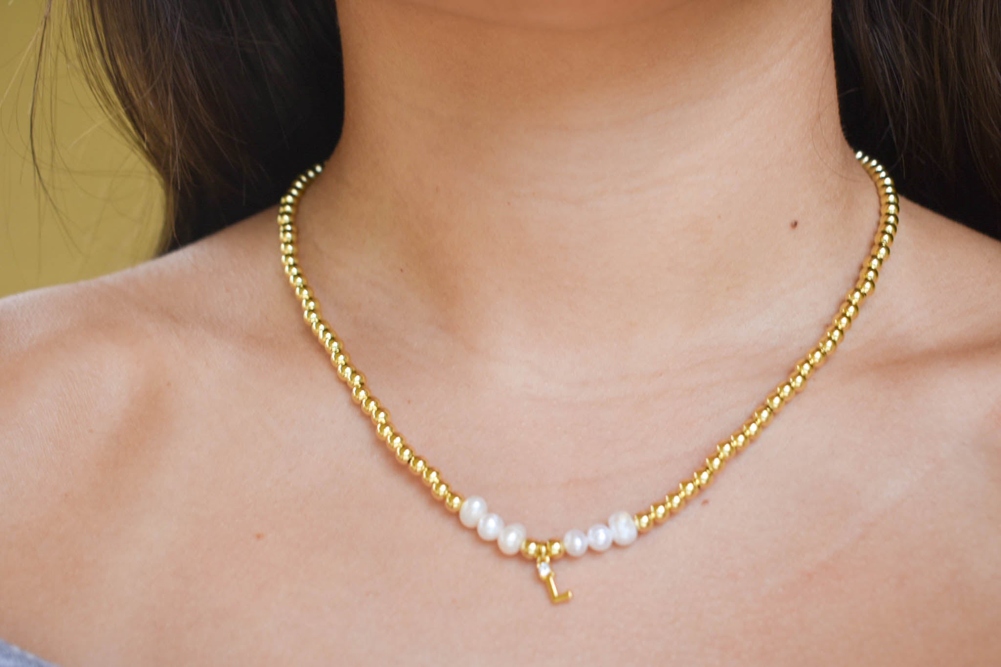 Gold Initial Necklace