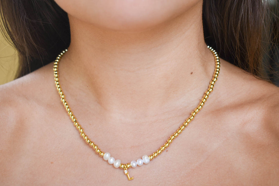 Gold Initial Necklace