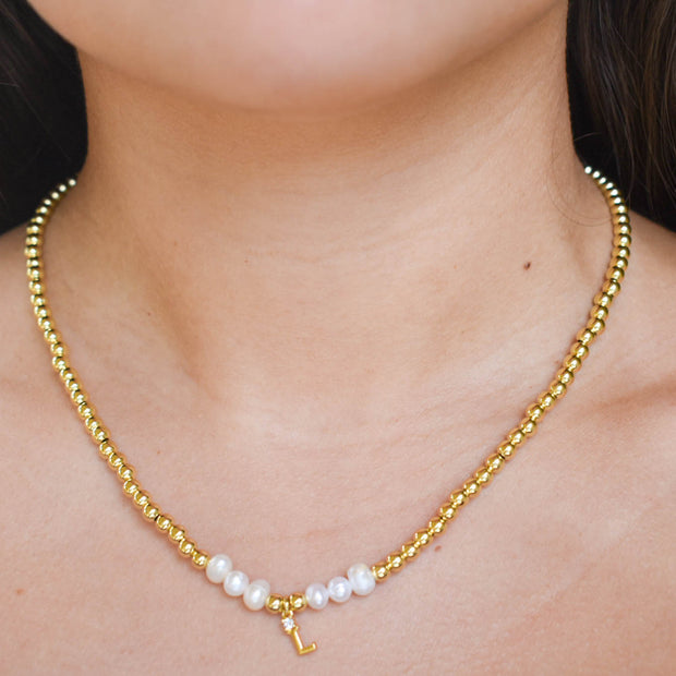 Gold Initial Necklace