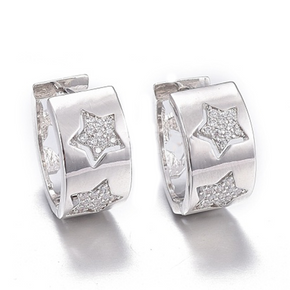 Silver Shooting Star Earrings