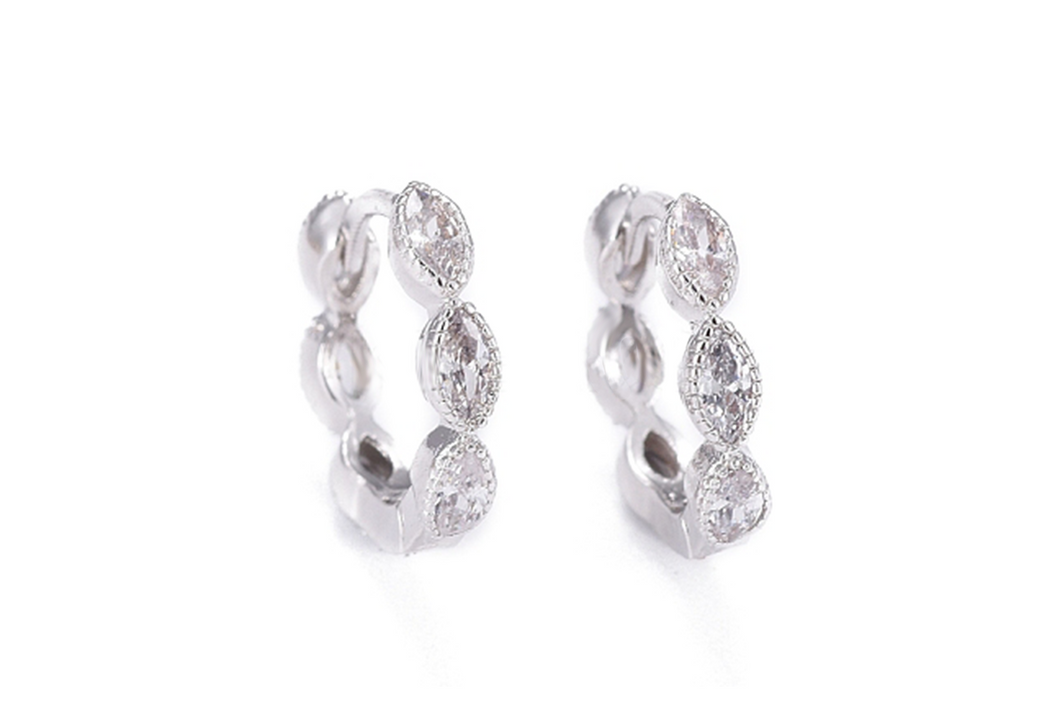 Silver Teardrop Earrings