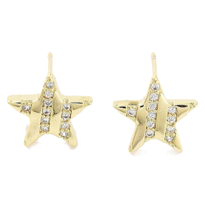 Striped Star Studs
