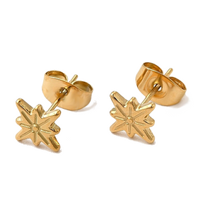 Mini Gold Starburst Studs