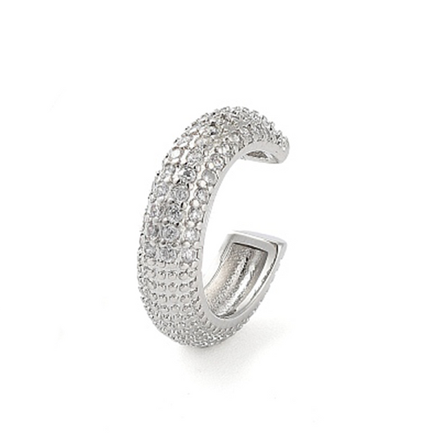 Silver Studded Ear Cuff