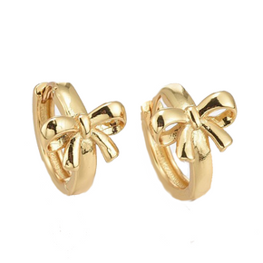 All tied up bow Hoops