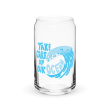 Load image into Gallery viewer, Take Care Of Our Ocean Glass Cup
