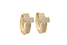 Load image into Gallery viewer, Cross me earrings
