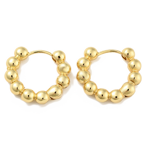 Gold Cloud Hoops