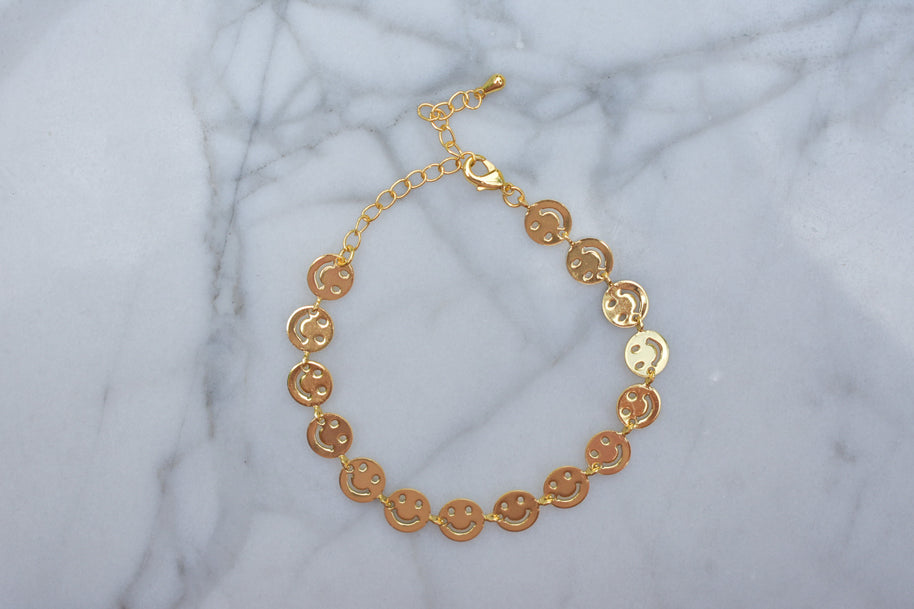 Smiley Chain Bracelet