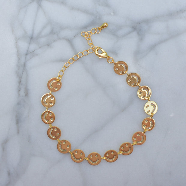 Smiley Chain Bracelet