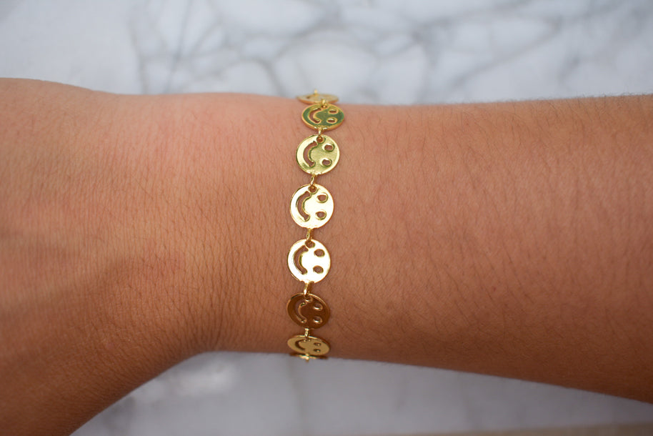 Smiley Chain Bracelet