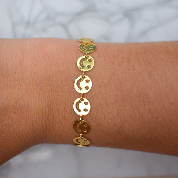 Smiley Chain Bracelet