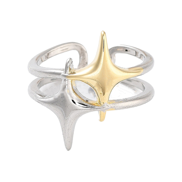 Two Toned Star Ring