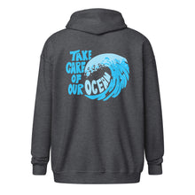 Load image into Gallery viewer, Take Care Of Our Ocean Zip-Up Hoodie
