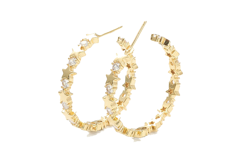 Jumbo Star Hoops