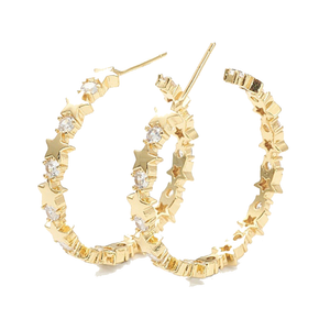 Jumbo Star Hoops