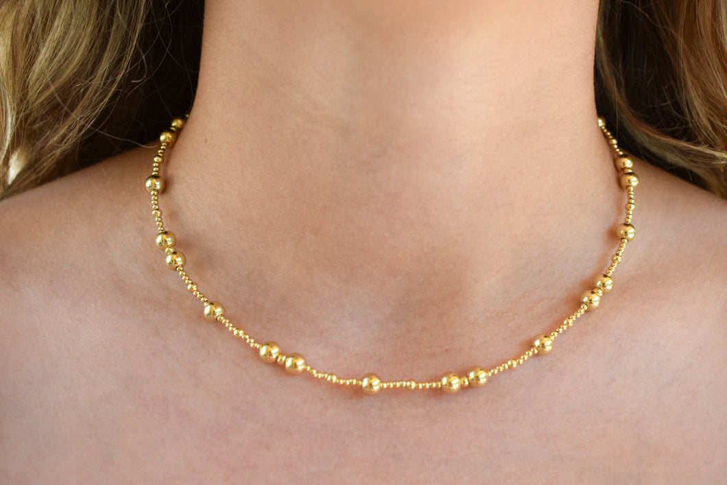 Gold Bubble Necklace