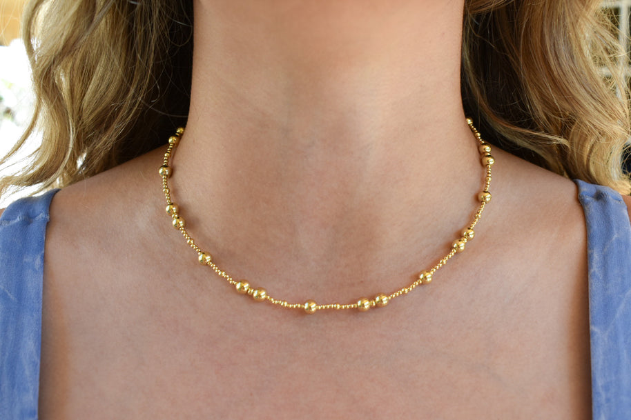 Gold Bubble Necklace