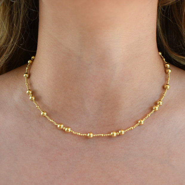Gold Bubble Necklace