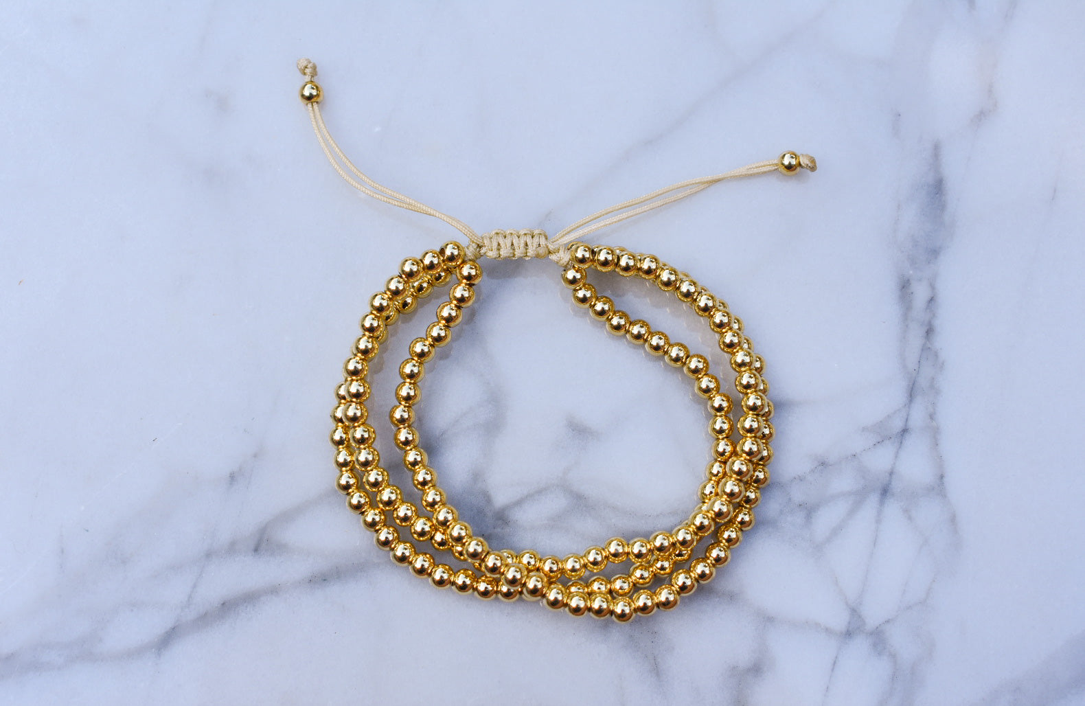 triple ball-chain bracelet