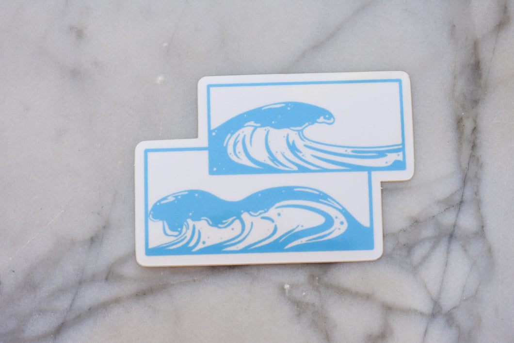 Double Wave Sticker