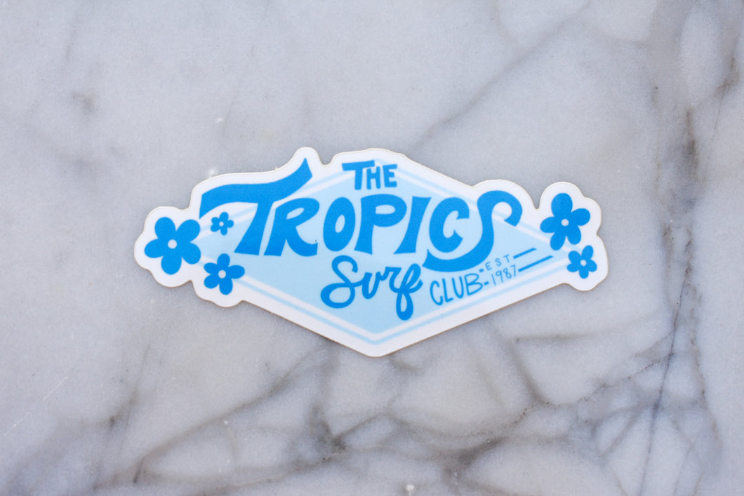 Tropics Surf Club Sticker