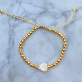 Beaded Heart Bracelet
