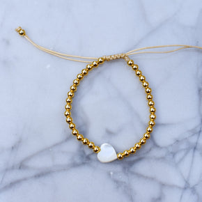 Beaded Heart Bracelet
