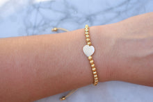 Load image into Gallery viewer, Beaded Heart Bracelet
