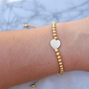 Beaded Heart Bracelet