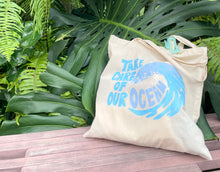 Load image into Gallery viewer, &quot;Take Care Of Our Ocean&quot; Tote Bag
