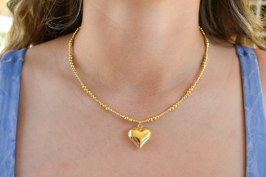 Golden Heart Necklace