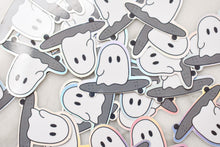 Load image into Gallery viewer, Skater ghost holographic sticker
