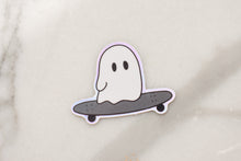 Load image into Gallery viewer, Skater ghost holographic sticker
